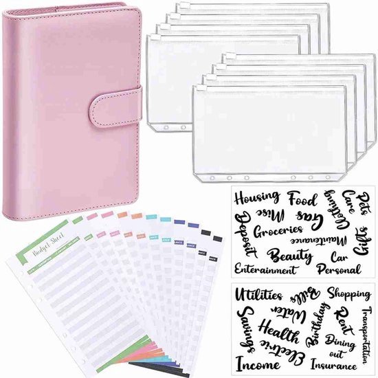 Budget Planner met Geldmapjes Roze – Budgetplanner Kasboek – Huishoudboekje – Budget Binder – Budgetplanner Invulboekjes – Budgetplanners – Kasboekje in en uitgaven – Kasboek Huishoudboek – Uitgaven Boekje Budget Planner met Geldmapjes Roze – Budgetplanner Kasboek – Huishoudboekje – Budget Binder – Budgetplanner Invulboekjes – Budgetplanners – Kasboekje in en uitgaven – Kasboek Huishoudboek – Uitgaven Boekje