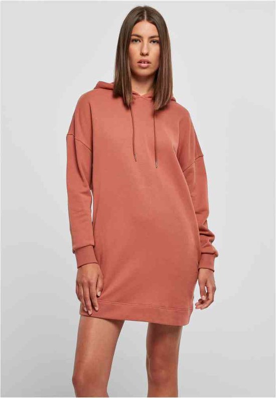 Urban Classics - Organic Oversized Terry Hoody Korte jurk - XL - Oranje