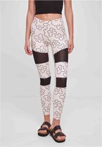 Urban Classics SOFT AOP - Leggings - blackmarble/negro 