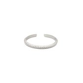 Mint15 Verstelbare ring 'Braided' - Zilver RVS/Stainless Steel