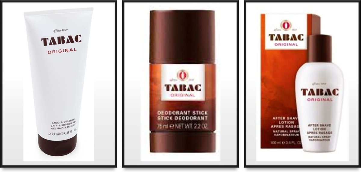 Tabac Pakket - After Shave 150 ml / Douchegel 200 ml / Deo Stick