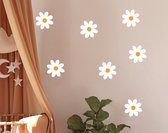 Stickerkamer® - Muursticker kinderkamer - Muurstickers babykamer - Daisy bloemen - Madeliefjes bloemen - 10 stuks - Muurdecoratie - Bloemen stickers