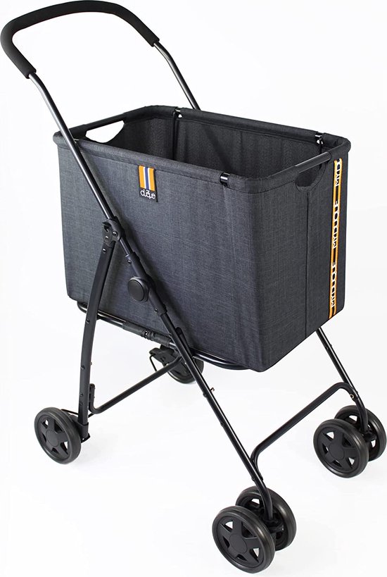 EchoSmile Bolderkar, opvouwbaar, 100 liter, 100 kg draagkracht, lichte inklapbare transportwagen, tuinwagen met zijzakken, all-terrain bolderkar, handwagen voor strand, tuin, camping, outdoor