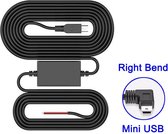 VCTparts Auto Dashcam Continue Voeding Hardwire Kabel Voeding Mini USB [3.2M 12v/24v]