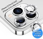 Lens protector - iPhone 13 Pro / Pro Max - Screenprotector - Camera lens beschermer - Diamond Zilver