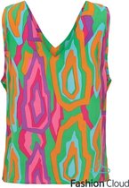 Only Alma Life Poly S/s Deep Top Island Green 439 Forever MULTICOLOR S