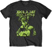 Billie Eilish Tshirt Homme -L- Illustration Zwart