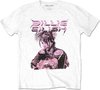 Billie Eilish - Purple Illustration Heren T-shirt - L - Wit