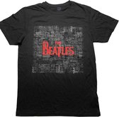 The Beatles - Tickets & Logo Heren T-shirt - S - Zwart