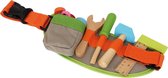 Houten speelgoed gereedschapsriem - riem met gereedschap van hout - werkriem