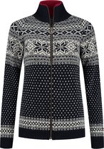 Norfinde Vest van 100% zuivere scheerwol, donkerblauw