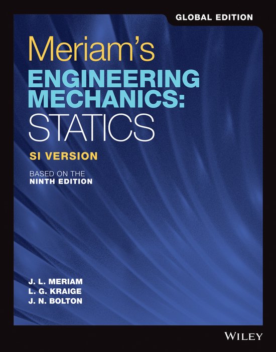 Meriam′s Engineering Mechanics - cover