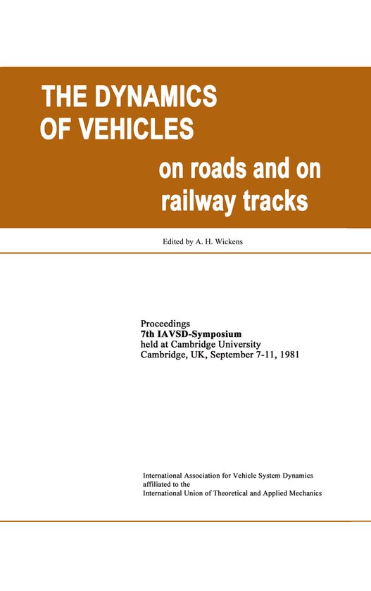 The Dynamics of Vehicles on Roads - cover