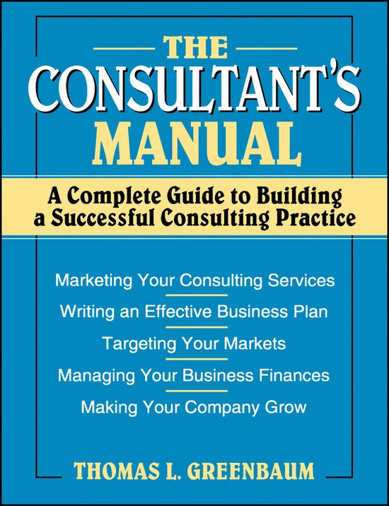 The Consultant's Manual - cover