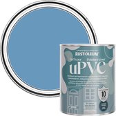 Rust-Oleum Blauw Zijdeglans Verf voor PVC - Korenbloemblauw 750 ml