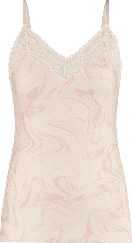 ten Cate Secrets spaghetti top lace swirle soft pink voor Dames | Maat S