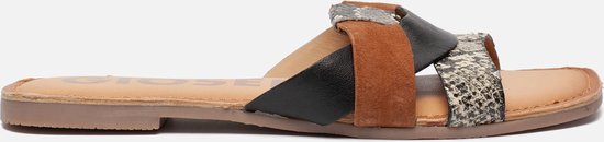 Gioseppo Lantana slippers bruin - Maat 40
