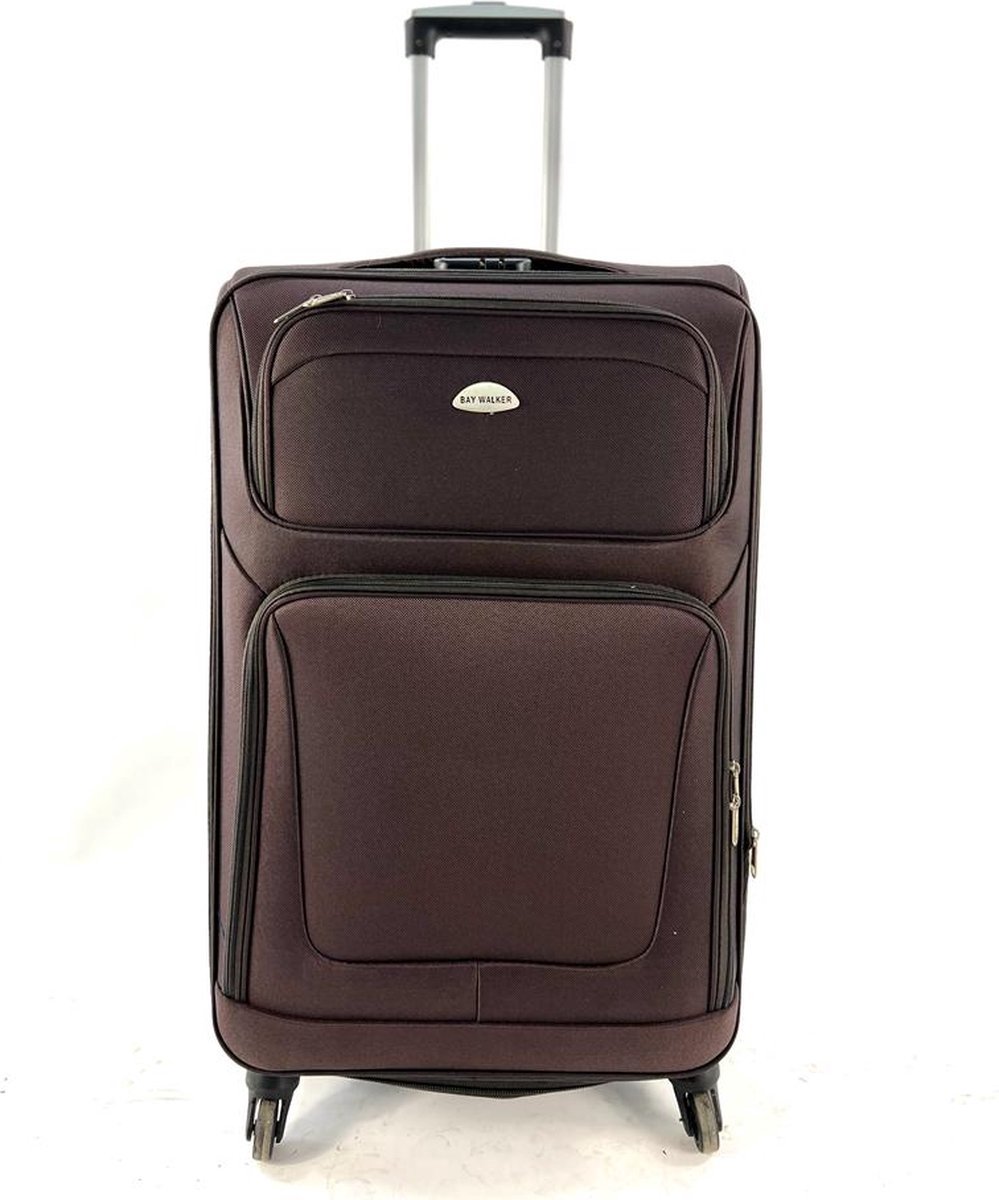 AATravel XL Reiskoffer - Trolley - Met expander - Voorvakken - 77 cm - 104 Liter - Bruin