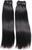 frazimashop - Indiaan Remy weave - 26 inch natuurlijk zwart steil weave -real hair extensions -1 stuk. bundel menselijke haren