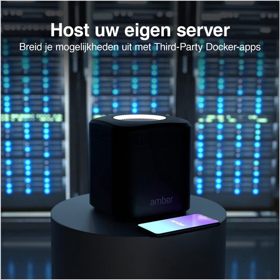 Amber One - AmberPRO 2TB(1TB*2), Personal Home Cloud Server, NAS - Wifi Router AC2600 - 2GB RAM - Docker ready