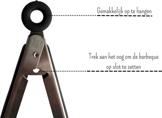 Laroux 10-Delige Barbecue Gereedschapsset Met Schort - Complete BBQ Tool Set RVS