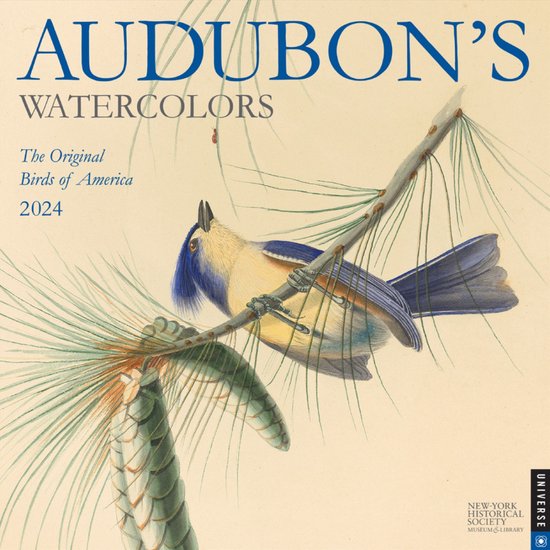 Audubon’s Watercolors 2024 Wall Calendar, The New York Historical