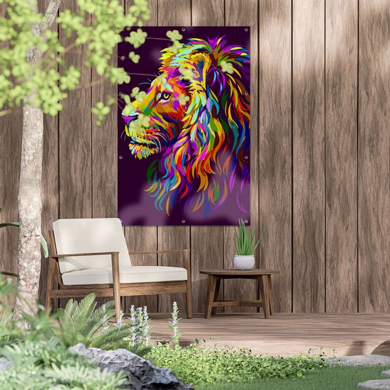 Gards Tuinposter - 80x120 cm - Tuindoek - Tuindecoratie - Wanddecoratie buiten - Tuinschilderij