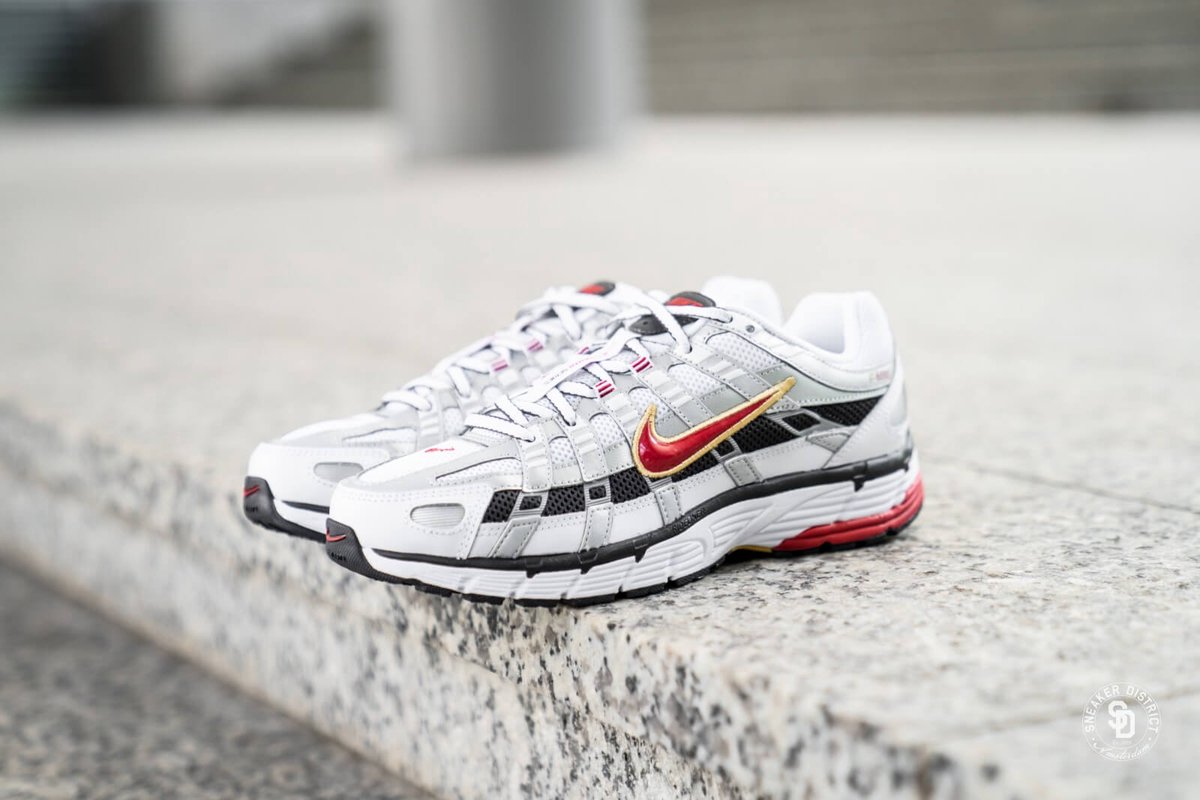 nike p6000 white red