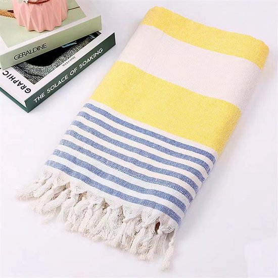 SALUX Japanse Nylon Beauty Skin baddoek/handdoek - Turkooisblauw van