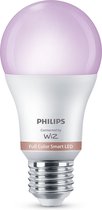 Philips Smart LED Lamp - Slimme LED-Verlichting - Gekleurd en Wit Licht - E27 - 60W - Mat - Wi-Fi