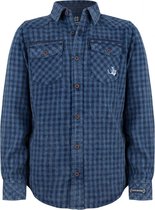 Indian Blue Jeans Jongens t-shirts & polos Indian Blue Jeans SHIRT LS CHECK SUPPLY indigo 176