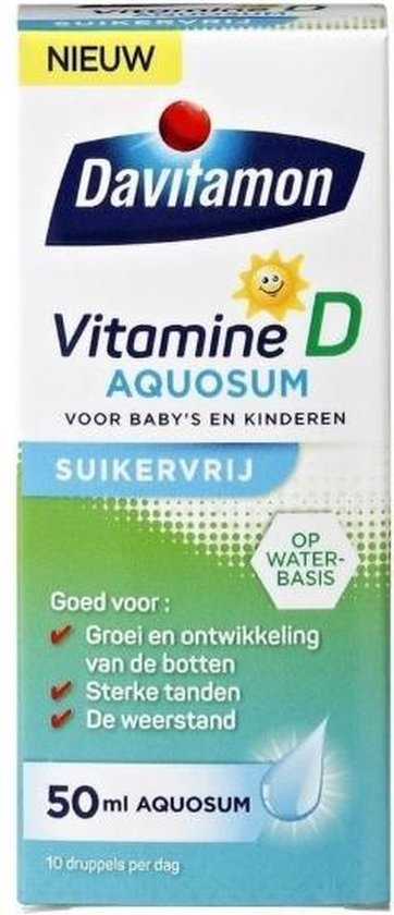 Lima Pat dauw Davitamon Vitamine D Aquosum Suikervrij - vitamine D3 - vitamine D olie  voor baby's &... | bol.com