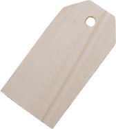 Houten Manilla Labels. afm 30x60 mm. 50 stuk/ 1 doos