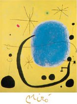 Mini kunstposter - Joan Miro - The Gold of the Azure - 24x30 cm