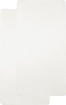 Meyco Baby Uni hoeslaken wieg - 2-pack - offwhite - 40x80/90cm