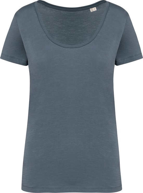Biologisch slub dames T-shirt Mineral Grey - XS