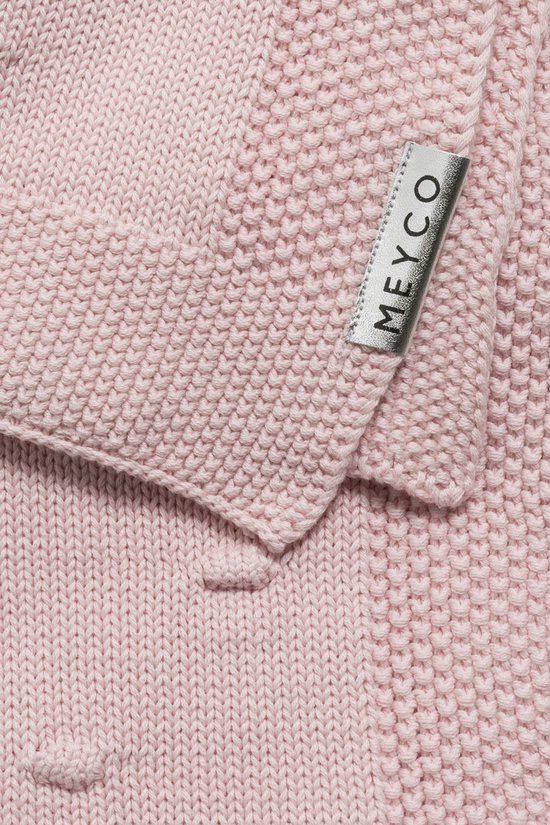 Couverture de lit Meyco Knots - 75 x 100 cm - rose