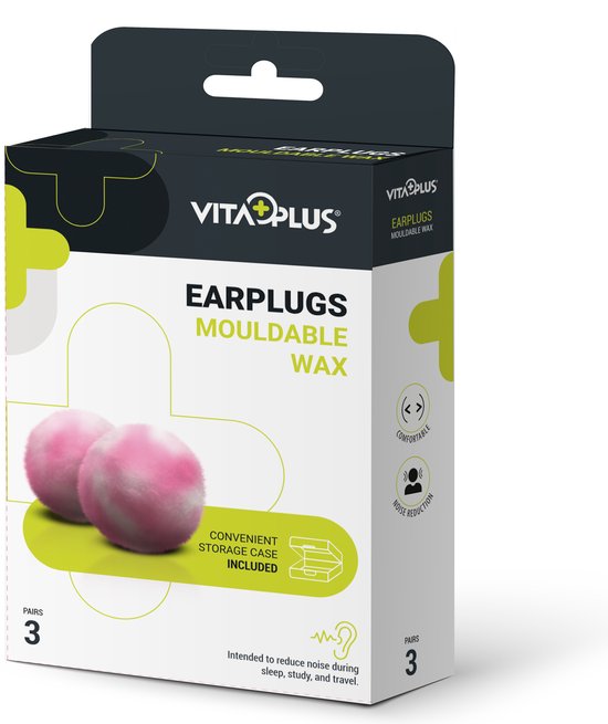 Vitaplus Earplugs Mouldable Wax 3PR bol