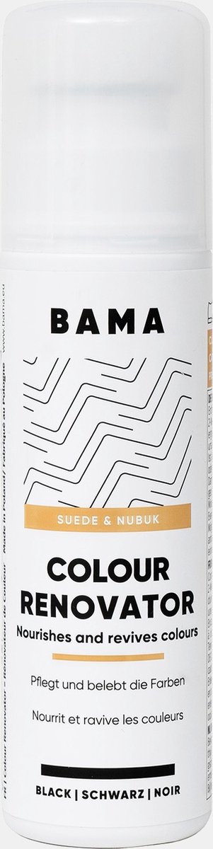 Bama Suede Kleurhersteller zwart - 75ml - voor Suede en Nubuckleder - Colour Renovator
