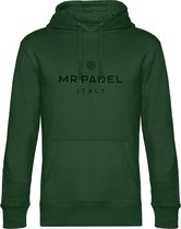 Mr Padel Italy - Donkergroene Hoodie Maat M - Unisex hoodies met capuchon