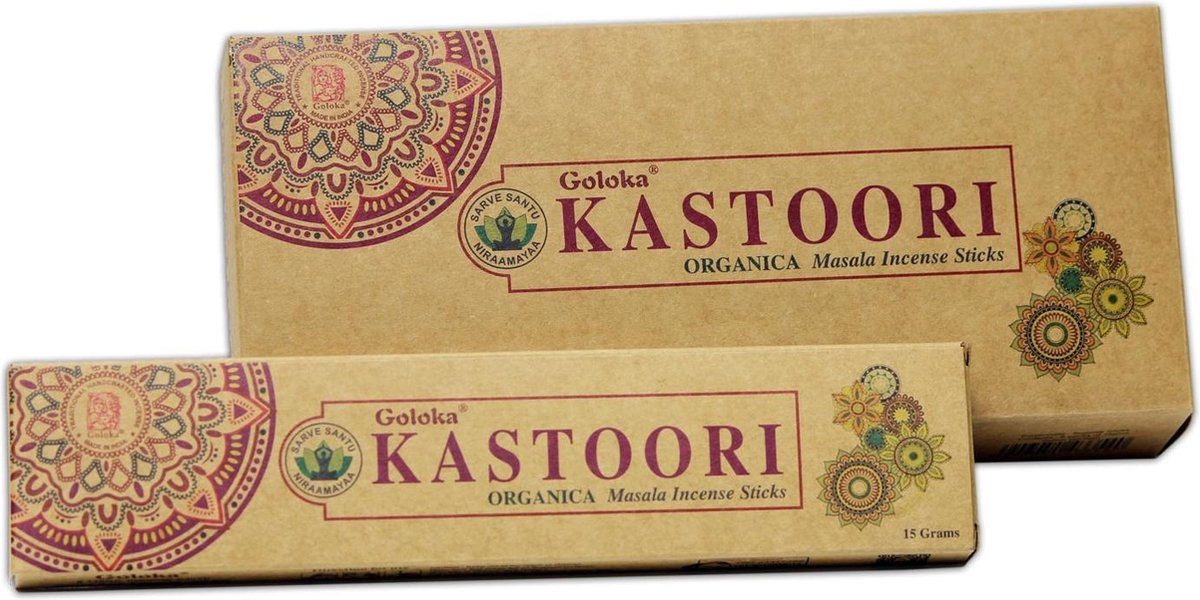 Goloka Wierook Organica Kastoori (6 pakjes)