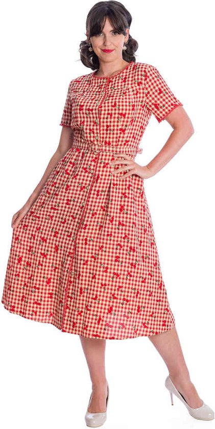 Robe évasée Banned -3XL- CHERRY AMORE Rouge