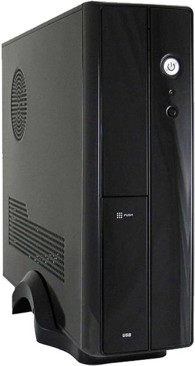 LC Power 1400 Desktop PC-behuizing Zwart