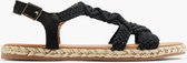 graceland Zwarte sandaal touw - Maat 39