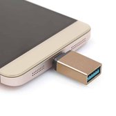 Aluminium USB-C / Type-C 3,1 Male naar USB 3.0 Vrouwelijke gegevens / oplader Adapter, voor Galaxy S8 & S8 + / LG G6 / Huawei P10 & P10 Plus / Geschikt voor Xiaomi Mi 6 & Max 2 en