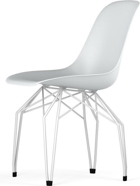 toelage Grace tentoonstelling Kubikoff Diamond stoel - V9 Side Chair Shell - Wit - Wit onderstel | bol.com