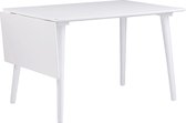 Nordiq Lotta uitschuifbare houten eettafel - L120 x B80 x H75 cm - wit