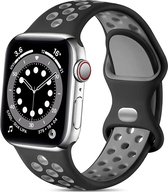 Vervangende Siliconen Sportband - Geschikt Voor Apple Watch - 38mm, 40mm, 41mm - Siliconen Fitness Bandje - Ademend - Comfortabel - Waterdicht - Geschikt voor Apple Watch Series 8, 7, 6, 5, 4, 3, 2, 1, SE