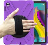Samsung Galaxy Tab S5e Cover - Hand Strap Armor Case - Paars