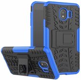 Samsung Galaxy J4 hoesje - Schokbestendige Back Cover - Blauw